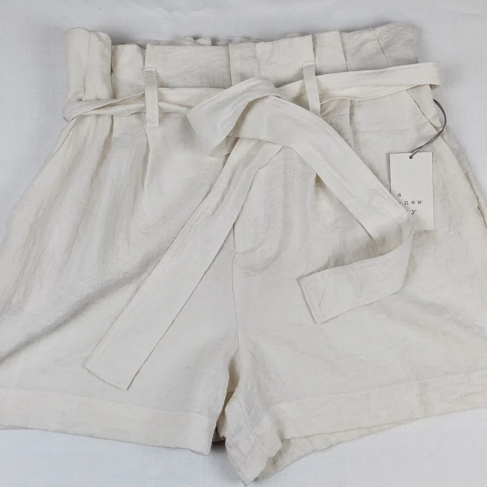 A New Day High Rise Paperbag Shorts XXL New - Picture 3 of 11